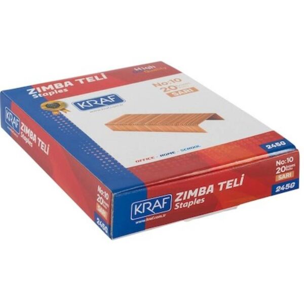 Kraf Zımba Teli No:10 Sarı 1000 Li 245G