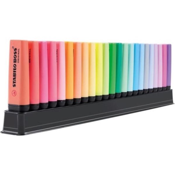 Stabılo Fosforlu Kalem Boss Orıgınal Set 23 Lü 7023-01 51000731 (9 Floresan+14 Pastel Renk)