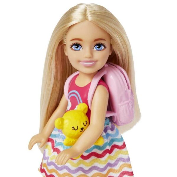 Barbie Seyahatte Chelsea Bebek ve Aksesuarları HJY17