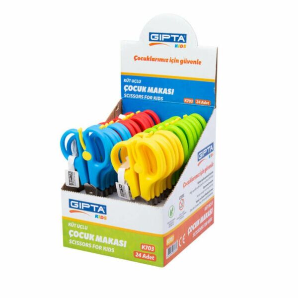 Gıpta Öğrenci Makası Küt Uçlu Yaylı K703