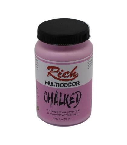 Rich Multi Decor Chalked Akrilik Boya 250 cc Bebek Pembe 250-4522