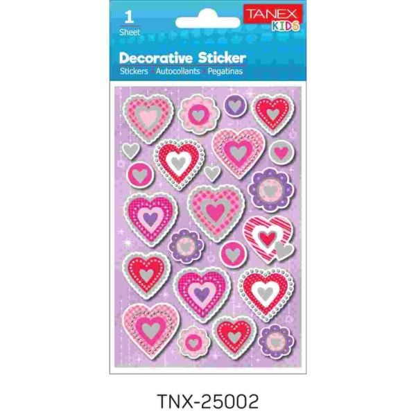 Tanex Sticker Kalp Serisi 25002