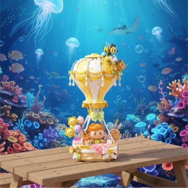 LOZ Sarı Hava Balonu 750 Parça Block Oyuncak 4113