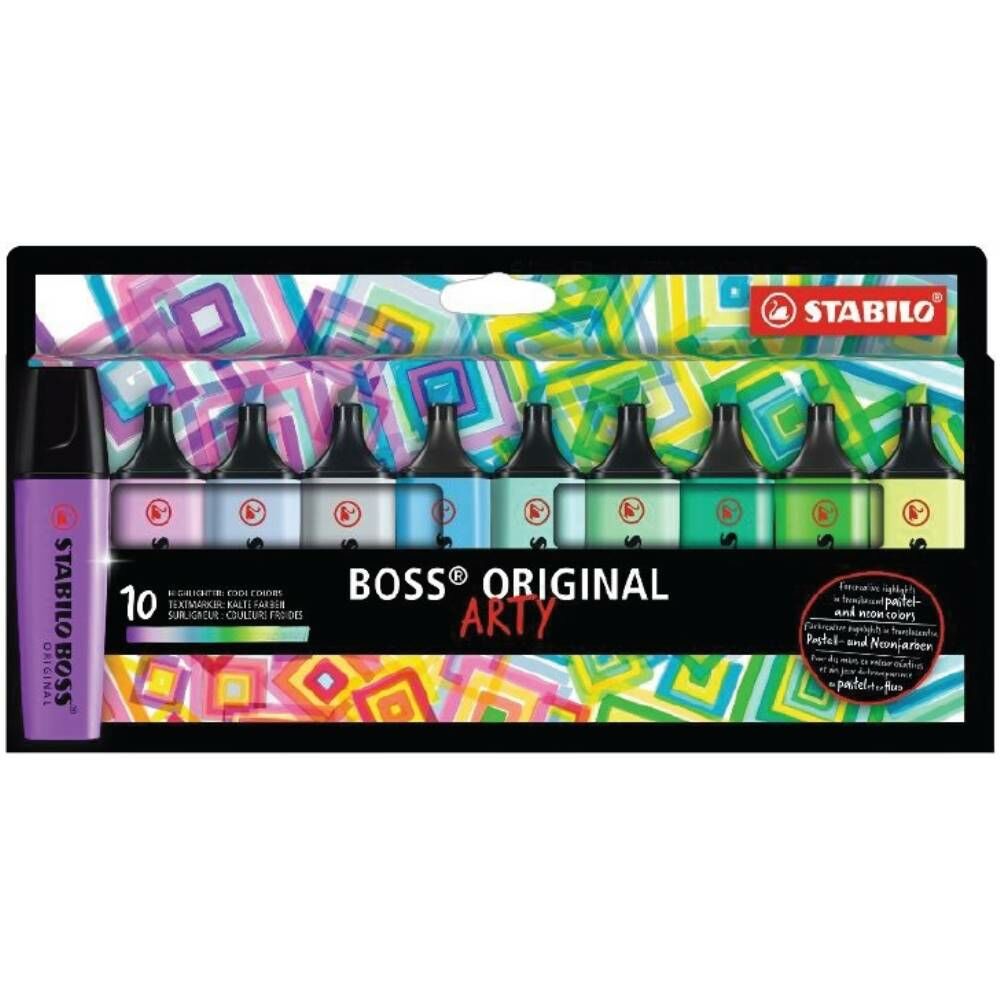 Stabılo Fosforlu Kalem Boss Orıgınal Set 10 Lu Soğuk Renkler 70/10-2-20