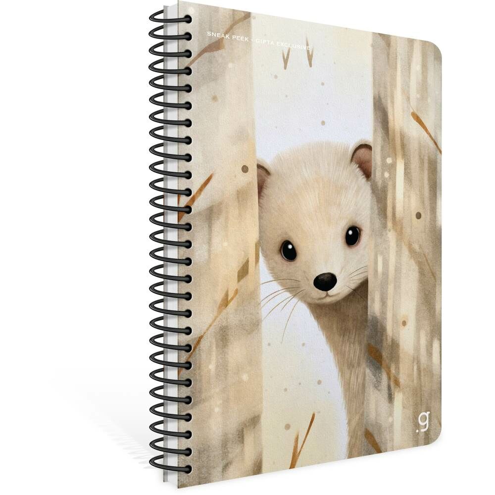 Sneak Peek A4 80 Yaprak Kareli Karton Kapak Spiralli Defter 7291