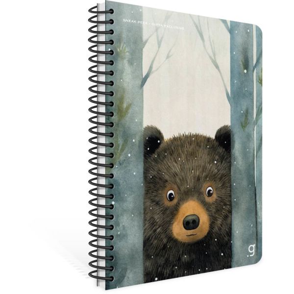 Sneak Peek 17x24 80 Yaprak Kareli Karton Kapak Spiralli Defter 7291