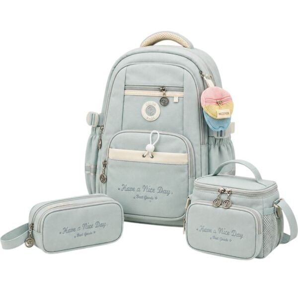 Color Bags B86 3'lü Set Turkuaz İlkokul Çantası