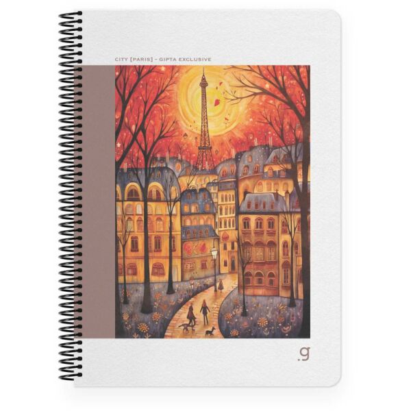 Ctiy 17x24 80 Yaprak Çizgili Sert Kapak Spiralli Defter 7253