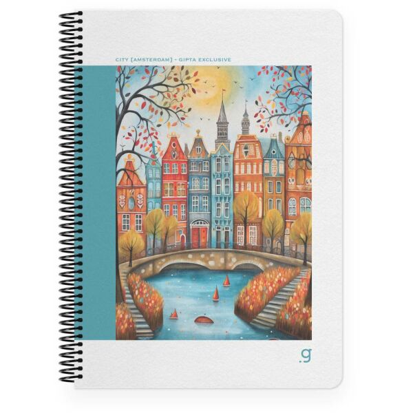 Ctiy 17x24 80 Yaprak Çizgili Sert Kapak Spiralli Defter 7253