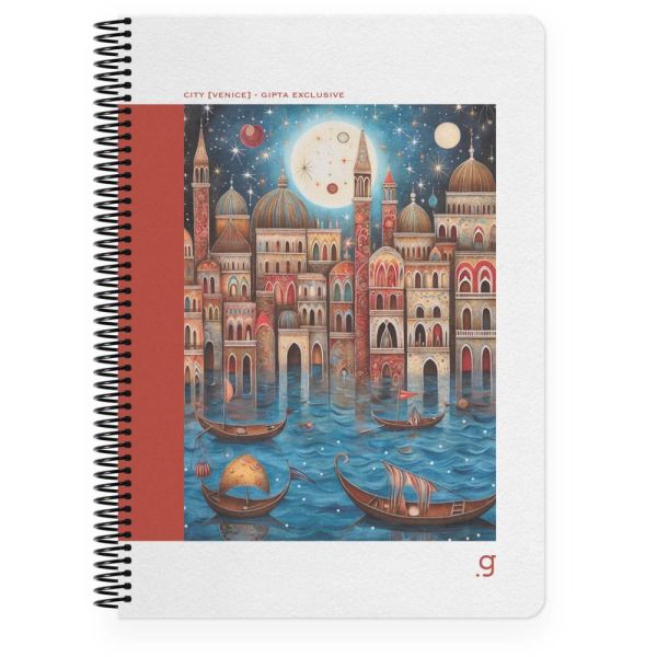 Ctiy 17x24 80 Yaprak Çizgili Sert Kapak Spiralli Defter 7253