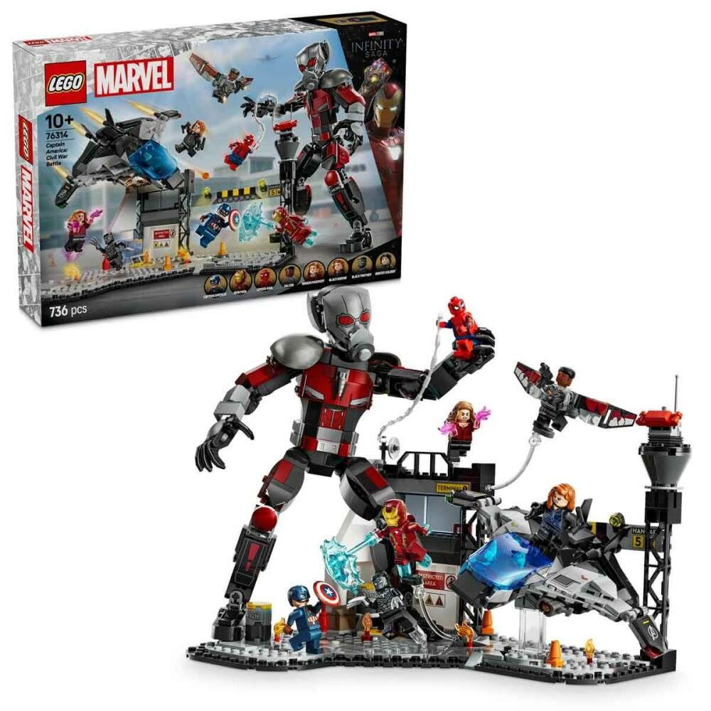 LEGO® Marvel Kaptan Amerika Kahramanların Savaşı Aksiyon Savaşı 76314