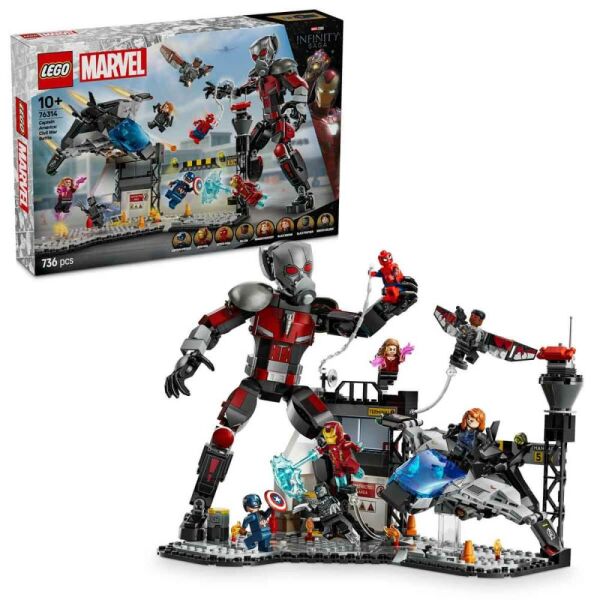 LEGO® Marvel Kaptan Amerika Kahramanların Savaşı Aksiyon Savaşı 76314