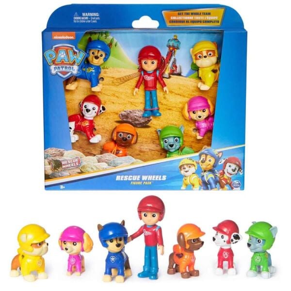 Spin Master Paw Patrol Rescue Wheels 7’li Figür Seti