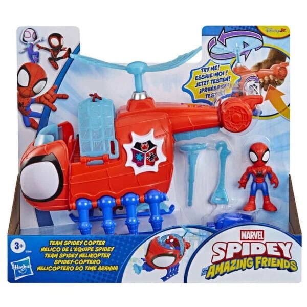 Hasbro G1969 Spidey Team Copter Helikopter Seti