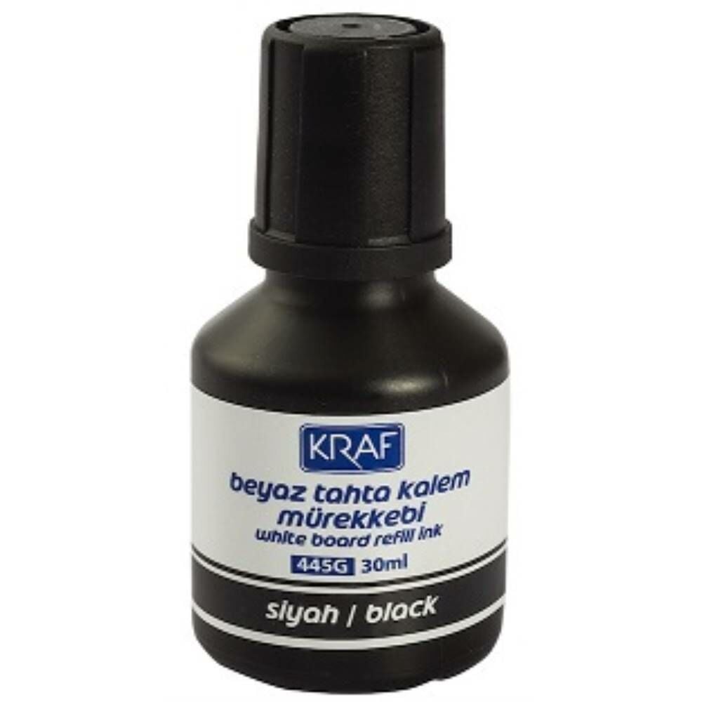 Kraf Beyaz Tahta Kalem Mürekkebi   30Ml 445G Siyah