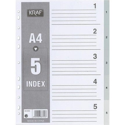 Kraf Seperatör Rakam 1-5 1005
