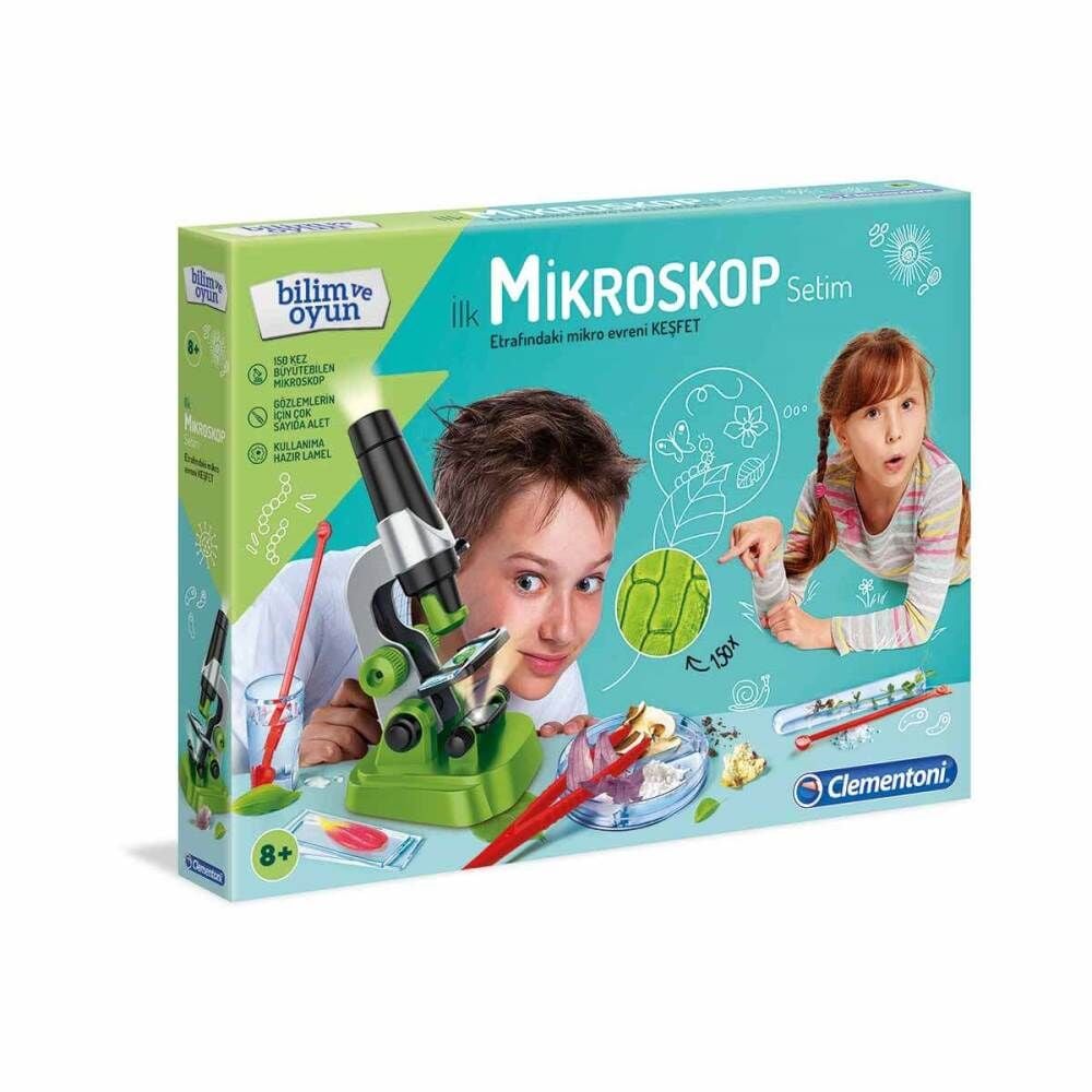 Clementoni 64963 Bilim ve Oyun İlk Mikroskop Setim