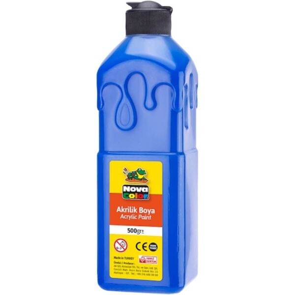 Nova Color Akrilik Boya 500 gr Mavi NC-383