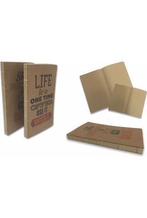 Liz Modelist Defter 17x24 144 Yaprak Kraft Kapak Ayraçlı KF410A