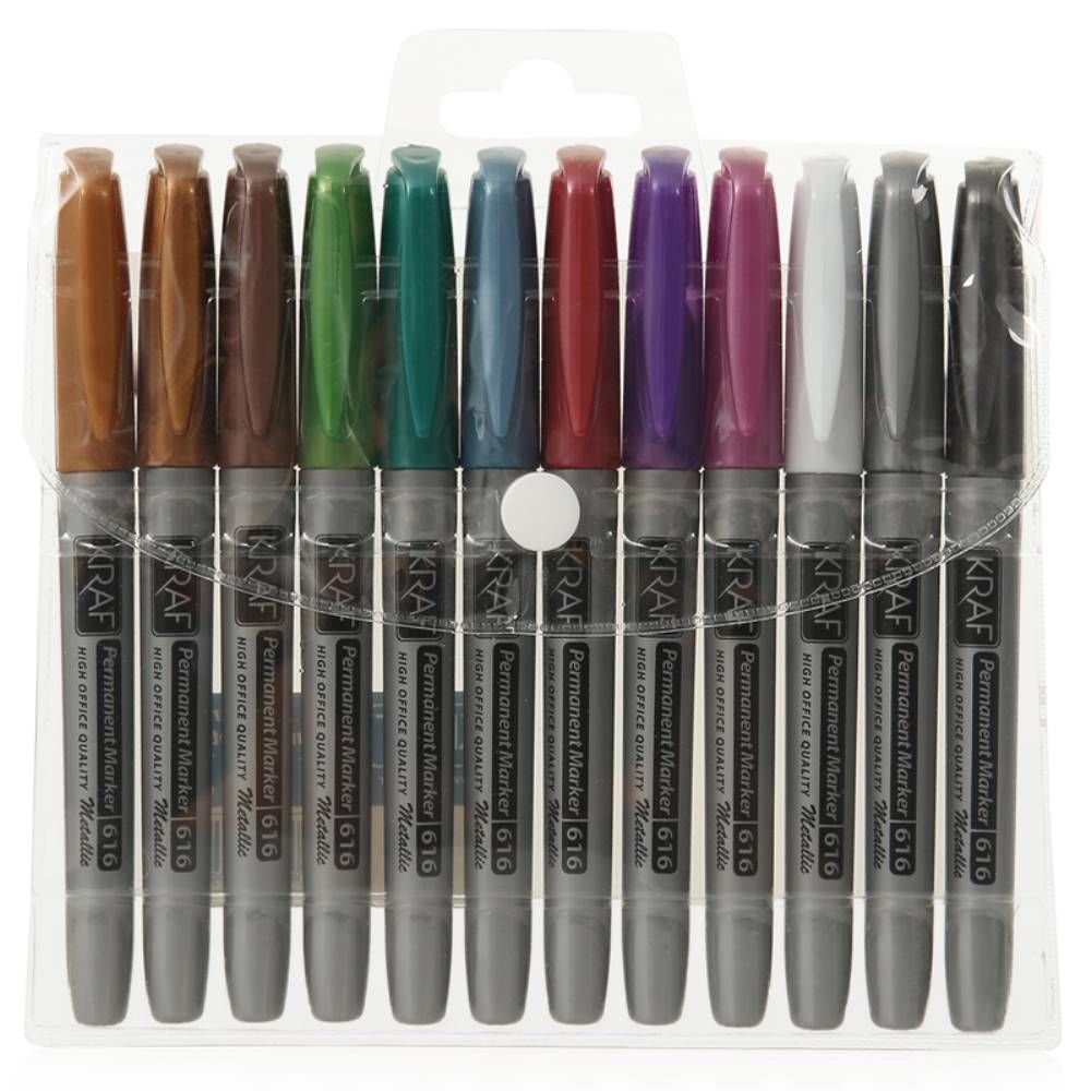 Kraf Permanent Markör Metalik 12 Li 616G