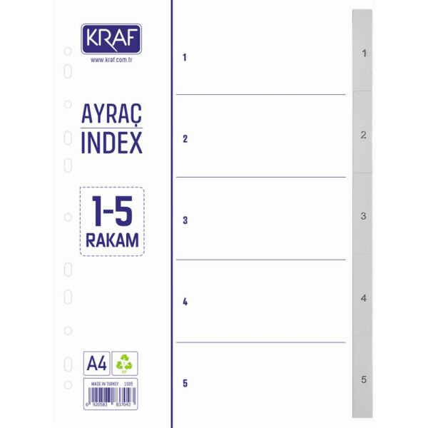 Kraf Seperatör 1005 1-5 Rakam