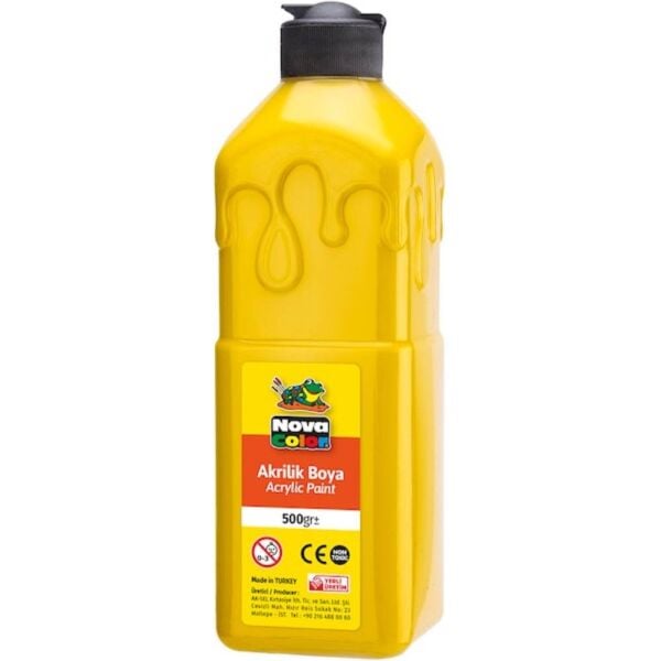 Nova Color Akrilik Boya 500 gr Sarı NC-381