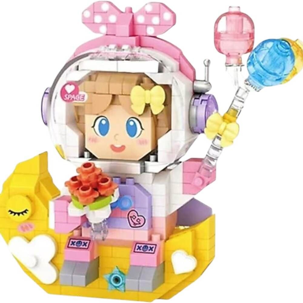LOZ Kız Astronot 410 Parça Block Oyuncak 8828