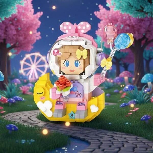 LOZ Kız Astronot 410 Parça Block Oyuncak 8828