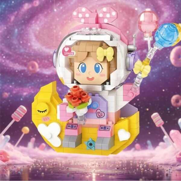 LOZ Kız Astronot 410 Parça Block Oyuncak 8828