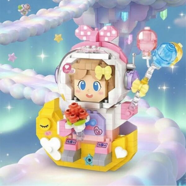 LOZ Kız Astronot 410 Parça Block Oyuncak 8828