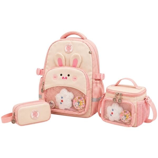 Color Bags B94 3'lü Set Pembe İlkokul Çantası