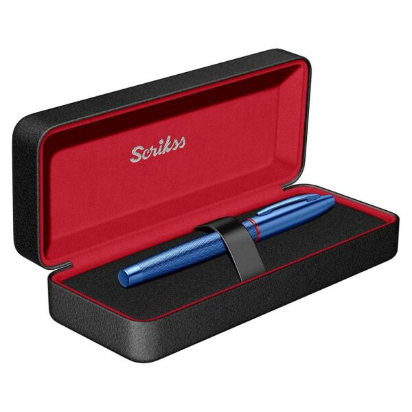 Scrikss 35 Metalik Mavi Roller Kalem