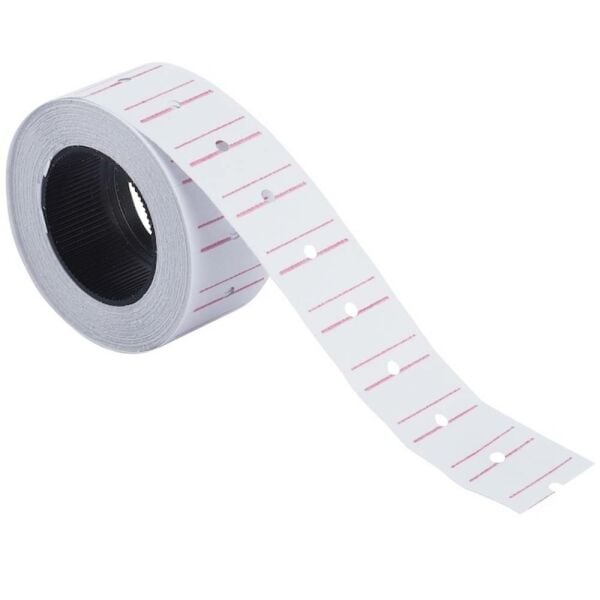 Kraf Motex Etiket 12X21 Mm Beyaz Çizgili