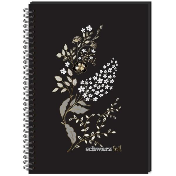 Keskin Defter Schwarz 14X20 Spiralli Sert Kapak 60 Yp. 410110-99