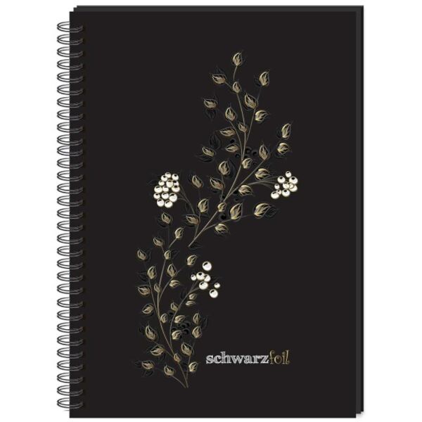 Keskin Defter Schwarz 14X20 Spiralli Sert Kapak 60 Yp. 410110-99