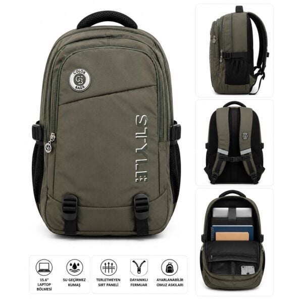 Color Bags B68 Yeşil Sırt Çantası