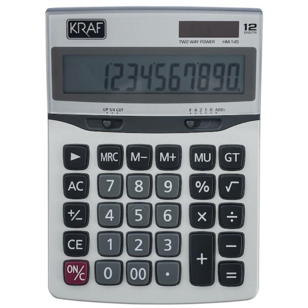 Kraf Hesap Makinesi Masaüstü 12 Hane Hm-145