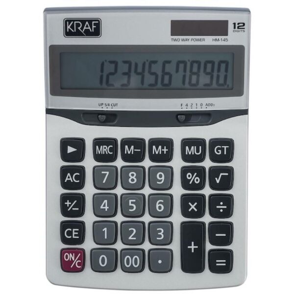 Kraf Hesap Makinesi Masaüstü 12 Hane Hm-145