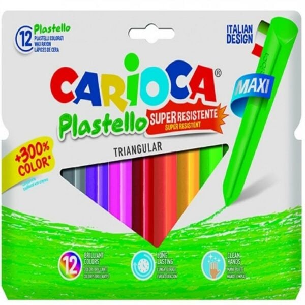 Carıoca Pastel Boya Yıkanabilir Jumbo Üçgen 12 Li 42671