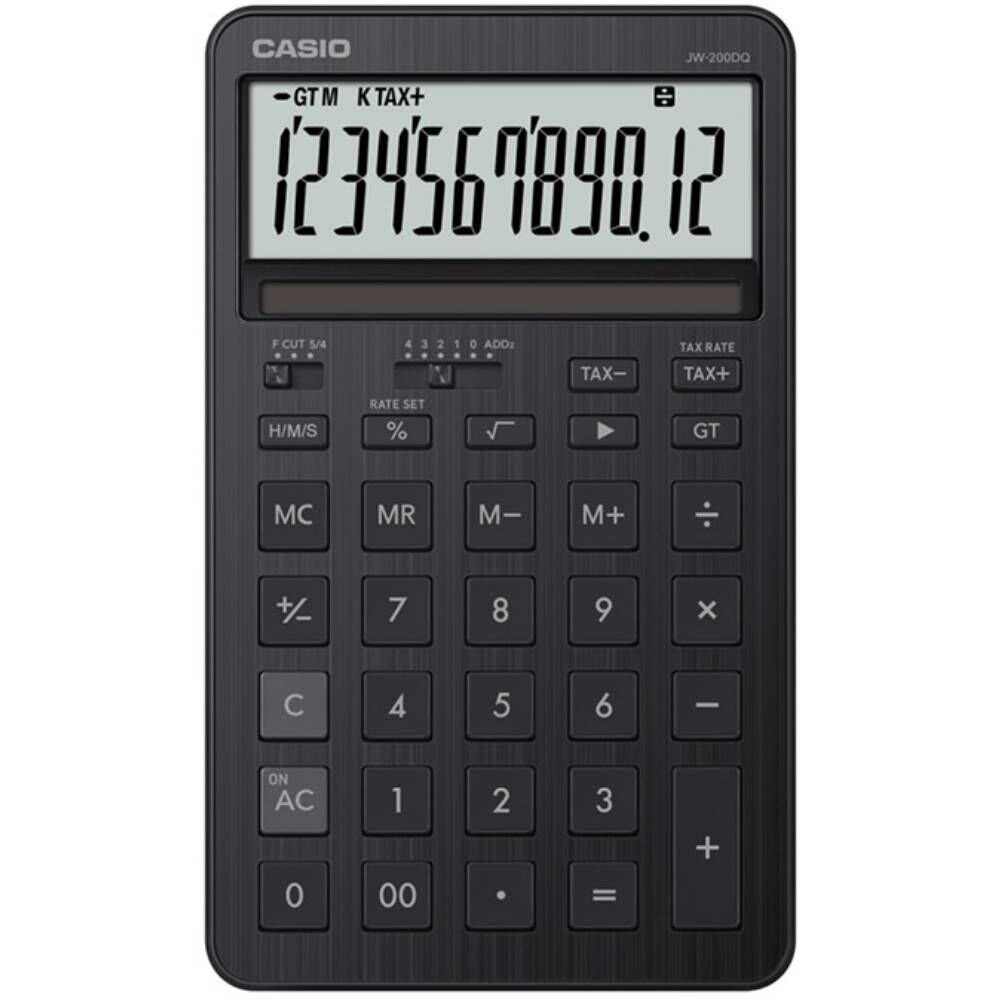 Casıo Hesap Makinesi Masaüstü Jw-200Dq-Bk-W-Dp