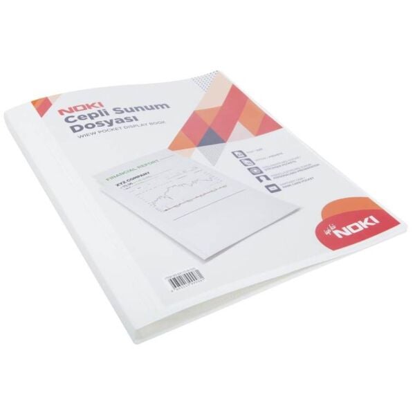 Noki Sunum Dosyası 60 lı Cepli Beyaz 64160-N-010