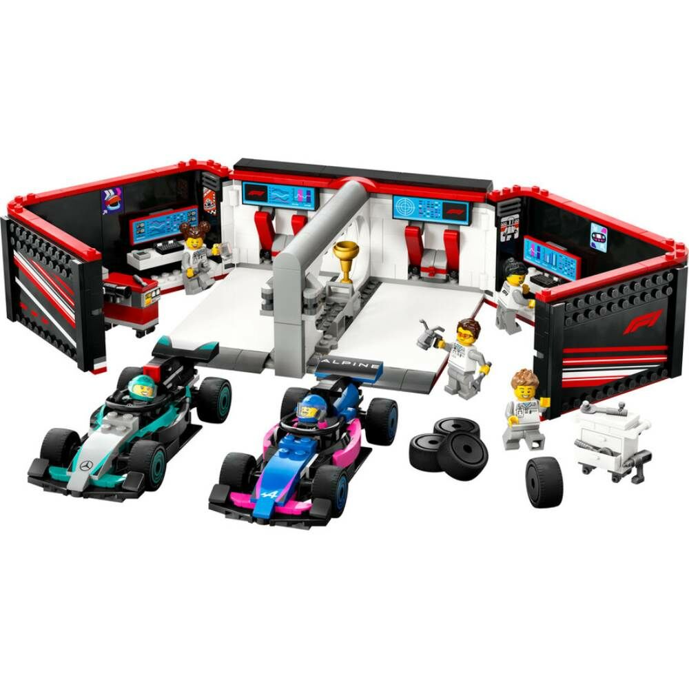 LEGO City F1 Garajı ve Mercedes-AMG ve Alpine Arabaları 60444