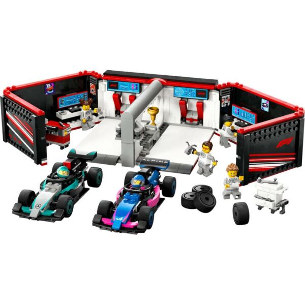 LEGO City F1 Garajı ve Mercedes-AMG ve Alpine Arabaları 60444