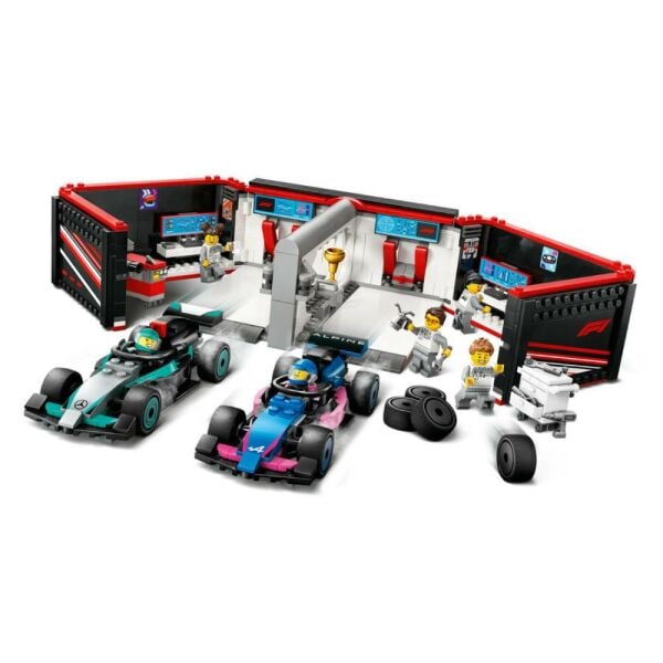 LEGO City F1 Garajı ve Mercedes-AMG ve Alpine Arabaları 60444