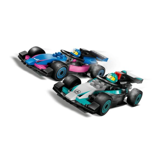 LEGO City F1 Garajı ve Mercedes-AMG ve Alpine Arabaları 60444