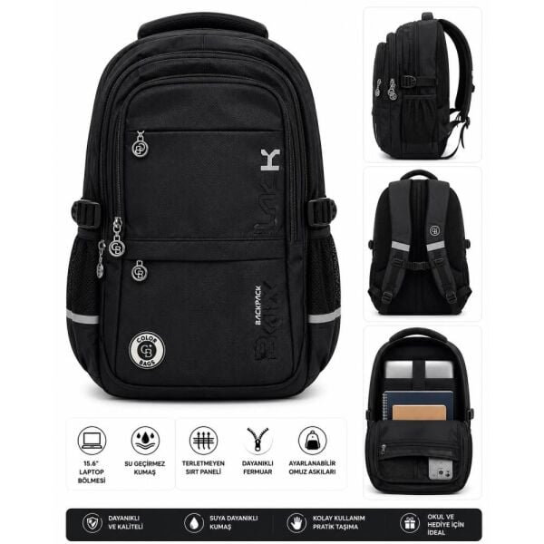 Color Bags B69 Siyah Sırt Çantası