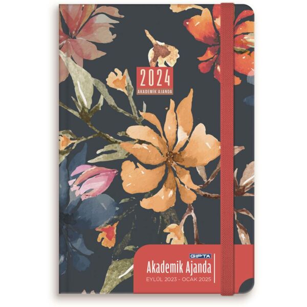 Gıpta Ajanda Akademik 17X24 Haftalık Sert Kapak Lastikli 160-Psk