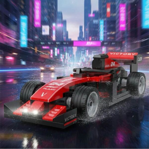 Cada Kırmızı Formula Yarış Aracı C55054W 123 Parça Block Oyuncak