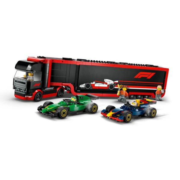 LEGO City RB20 ve AMR24 F1 Arabalı F1 Kamyonu 60445