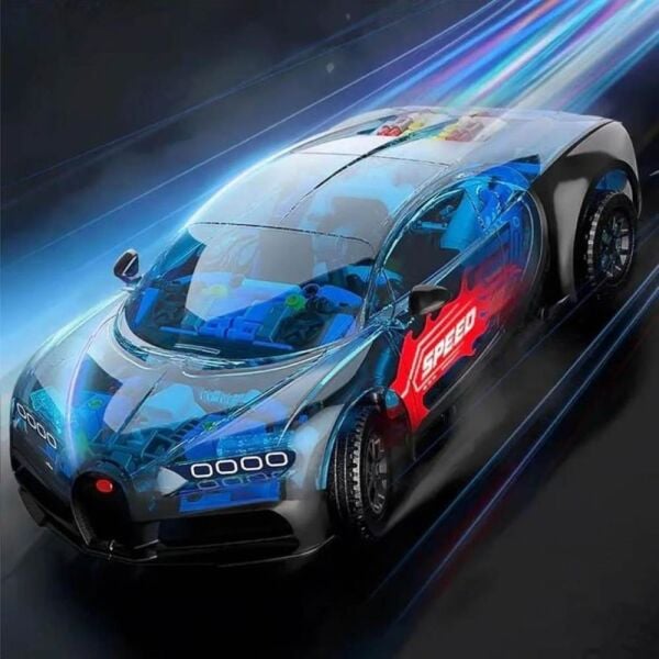 Cada JK8808 Mekanik Bugatti Model Araba 798 Parça Block Oyuncak